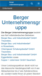 Mobile Screenshot of berger-unternehmensgruppe.de